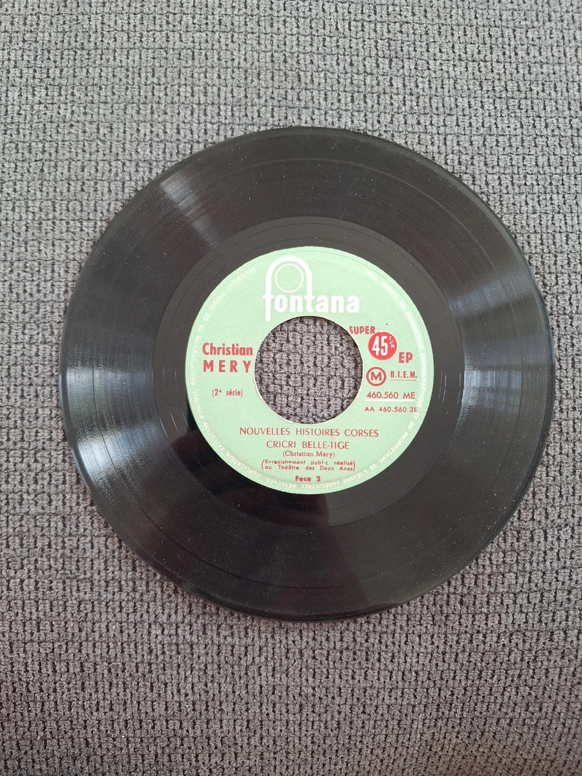 Disco super 45 rpm Fontana 460.560 ME – photo 3